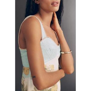 Royal Sea Cotton Midi <b>Dress</b> Custom Elegant Beach Ladies Floral <b>Boho</b> Sleeveless Casual Natural Waist Solid Pattern - Product Image 2