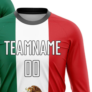 Maillot de football à manches longues, couleur nationale, respirant, séchage rapide, léger, haute performance, personnalisable - Product Image 2