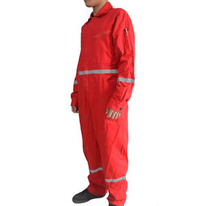 Factory Custom FR <b>Fire</b> Resistant Cotton Coveralls Reflective Tape High Visibility Safety Workwear Industrial Protective Uniform - Product Image 1