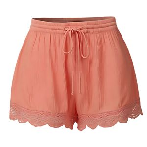 Shorts en toile écologiques pour femmes, séchage rapide, respirant, léger, avec cordon de serrage, coupe décontractée - Product Image 6