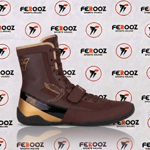 Calzado de Entrenamiento de Boxeo, Zapatos Deportivos de Caña Alta con Cordones, Estabilidad en el Tobillo, Agarre Fuerte y Suela de Goma Flexible - Product Image 1