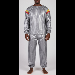 Traje de Sauna Premium OEM, Tela de Poliéster y PVC, Traje Deportivo Ligero para Gimnasio, Ropa de Entrenamiento, Proveedor y Fabricante - Product Image 6