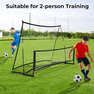 Rete da Rimbalzo Portatile 2-in-1 per Allenamento Calcio con Borsa per il Trasporto - Product Image 6
