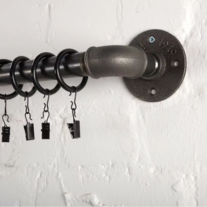 Heavy Duty Metal <b>Curtain</b> Rod <b>with</b> Adjustable Length - Product Image 3