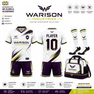 UK Club Training Football Uniform Kit Breathable Quick Dry Soccer Jersey Short Socks And Sports Bag Set - Product Image 1