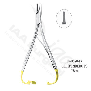 Pinza Portaagujas Olsen Hegar Manual de Alta Calidad, Tijeras de 17 cm, Instrumentos Quirúrgicos de Acero Inoxidable, Portaagujas para Sutura, CE - Product Image 2