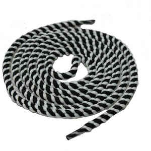 เชือกผูกรองเท้าสีดำทรงกลมผ้าลูกไม้ทนทานส่งตรงจากโรงงาน - Product Image 4