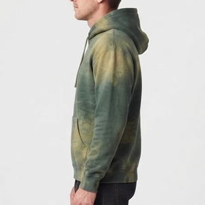 Sudadera con Capucha Tie-Dye para Hombre, Personalizable con Logotipo, Corte Regular, Algodón French Terry, Estilo Casual para Otoño, con Bolsillos - Product Image 4