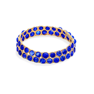 Blue Kemp Pearl Beaded Bangles-Trendy Fashion Bracelets - Product Image 2