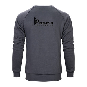 เสื้อสเวตเชิ้ตคอกลมแขนยาวสำหรับผู้ชาย ผ้าฝ้ายถัก สวมใส่สบาย ทรงปกติ มีโลโก้ด้านหน้า สไตล์สตรีทแวร์ - Product Image 2