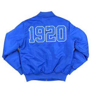 Zeta Phi Beta Bomber Jacket Royal Blue ZPB Women Sorority Jacket Zip Up Greek Apparel HBCU Varsity Style Outerwear - Product Image 2