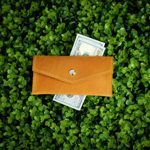 Portefeuille à monnaie portable en cuir véritable, robuste, avec logo personnalisé, classeur de budget de luxe, poche LCE-0054 - Product Image 3