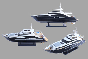 PRINCESS SUPERYACHTS 30M - Maqueta de Barco de Madera Hecha a Mano - Decoración para el Hogar, Regalo Hecho a Mano para Acción de Gracias - Product Image 5