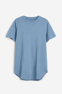 Camiseta Moderna 100% Algodón Ringer para Hombre, con Logotipo Personalizado por Impresión Digital, Color Sólido, Hombros Caídos, Estilo Hip Hop, Transpirable - Product Image 4