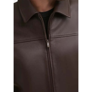 Chaqueta de Motocicleta de Cuero Genuino Suave Marrón para Hombre y Mujer, Diseño Personalizado con Logotipo, Precio de Fábrica PIHA SPORTS - Product Image 4