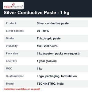 Electrically Conductive Silver Paste 1 kg 70-80% Ag Low Resistance for Flexible Circuits and PCB Traces OEM ODM - Product Image 4