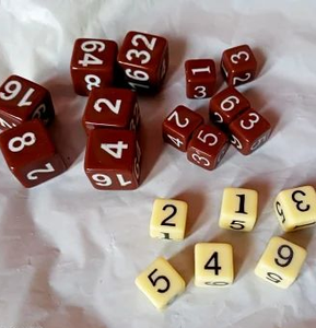 Ensemble de dés en résine faits à la main, dés numérotés cubiques rouges pour jeux de société, objets d'art, articles de collection, dés décoratifs personnalisés pour jeux de table - Product Image 4