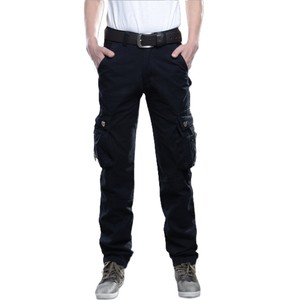 Pantalon cargo tactique 100 % coton pour homme, coupe droite large, confortable, taille mi-haute, multi-poches, vente en gros, toile personnalisée, collection automne - Product Image 5
