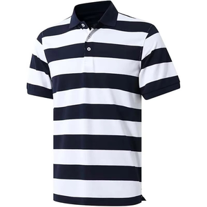 Camiseta Polo a Rayas Personalizada para Hombre OEM |   Piqué de Algodón Premium |   Marca de Marca Privada |   Tallas de EE. UU. y la UE |   Fabricante Pakistaní - Product Image 3