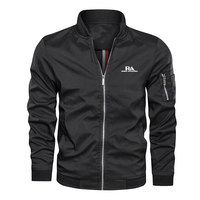 Blouson d'hiver pour homme léger, élégant, respirant, en toile, col montant, logo sur le devant, qualité supérieure