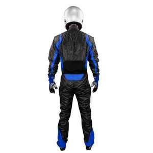 Combinaison de course ignifuge à manches longues pour homme, bleu et noir, colorée, pour moto et course automobile, toutes saisons, personnalisable OEM - Product Image 2