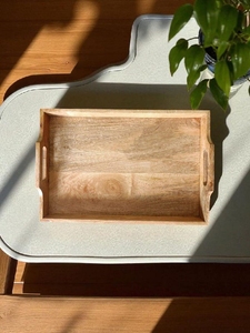 Rectangular Bamboo <b>Bucket</b> with Handles Eco-Friendly Natural <b>Wood</b> Vintage Breakfast Food Beverage Organizer 1-3L Capacity - Product Image 6