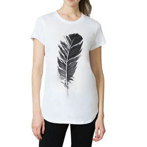 Camisetas Casuales de Alta Calidad para Mujer a Bajo Precio, Transpirables y Ligeras, de Poliéster y Algodón - Product Image 1