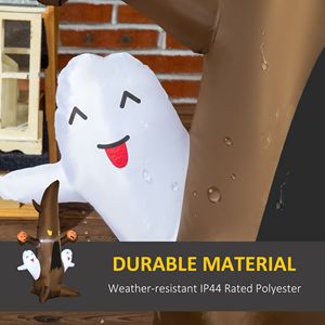 5 décorations gonflables LED d'Halloween pour l'extérieur : arbre fantôme et citrouilles pour la cour ou le jardin - Product Image 4