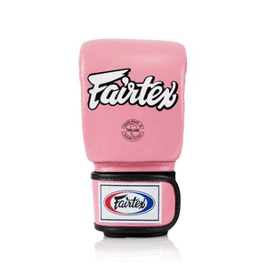 Gants de boxe Fairtex rose et noir en cuir véritable, qualité supérieure, prix de gros RTS, imperméables, pour entraînement et sparring. - Product Image 2