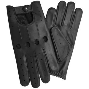 Gants de conduite en cuir respirants, antidérapants, légers, style course, pour la moto et les voyages - Product Image 1