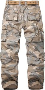 Men's Camouflage <b>Cargo</b> <b>Work</b> <b>Pants</b> Cotton Breathable With Multiple Pockets Utility Trousers - Product Image 2