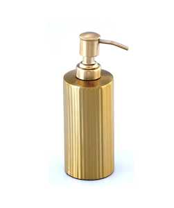 Sleek <b>Brushed</b> Silver Stainless Steel Soap Dispenser Cylindrical Liquid Hand Soap Pump <b>Bottle</b> for Modern Bathroom Kitchen Sink - Product Image 6