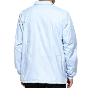 High Quality Men's Nylon Coach Jackets Customized Windbreaker with Custom Screen Printing Windproof Canvas Coaches Jacket - Product Image 3