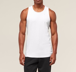 Débardeur Homme Sport Gym Sans Manches en Coton Côtelé Séchage Rapide Coupe Boxy Personnalisable avec Logo Imprimé - Product Image 6