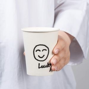 Confezione da 1000 Tazze Monouso Bianche da 8 oz per Caffè e Bevande Calde, Adatte per Ufficio (8 oz Confezione da 1000) - Product Image 2