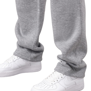 Mens Light Grey Hooded <b>Straight</b> <b>Leg</b> Tracksuit Casual Athletic Gymwear Hoodie and <b>Pants</b> Set Winter Sportswear Street Fashion - Product Image 4