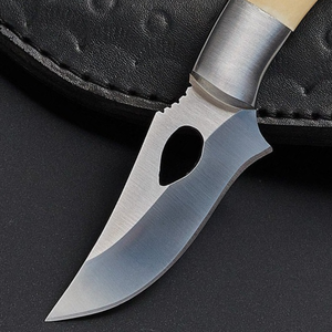 7.5-inch skinning <b>knife</b> Stainless Steel blade hunting <b>knife</b> Full tang <b>bone</b> <b>handle</b> <b>knife</b> Steel bolstered hunting <b>knife</b> - Product Image 3
