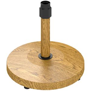 Base per Ombrellone da Esterno Resistente con Ruote, Forma Quadrata, per Giardino e Bordo Piscina, Naturale, con Raggio di 2,5 m - Product Image 1