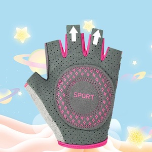Gants de vélo unisexes en polyester rembourrés de gel, respirants, antidérapants, pour la course sur route, demi-doigts, été - Product Image 4