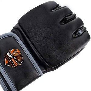 Guantes de MMA de Cuero Resistentes para Entrenamiento Profesional, Forma Ergonómica Ligera, Protección Mejorada, Unisex - Product Image 4