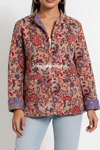 2026 Más Vendido Boho Indio Algodón Acolchado Bordado Artesanal Estampado en Bloque Ecológico Invierno Tejido Suave Transpirable Floral - Product Image 4