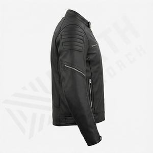 Veste de moto en cuir véritable pour homme de qualité supérieure, nouvelle arrivée, vestes de moto d'hiver, protections amovibles, personnalisables - Product Image 3