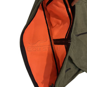 Veste de chasse pour homme, verte et orange, softshell, polaire, double face, veste d'hiver, fournisseur, vestes d'extérieur personnalisées et isolées - Product Image 3