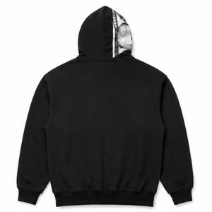 Sweat-shirt à capuche personnalisé pour homme, imprimé à l'écran, style streetwear surdimensionné, en coton, avec motifs graphiques, de haute qualité, OEM ODM, vente en gros - Product Image 2