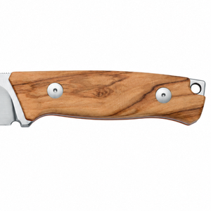 Cuchillos de Caza de Hoja Fija con Acabado Satinado, Mango de Madera Natural y Orificio para Cordón, para Campismo y Tareas de Campo - Product Image 3
