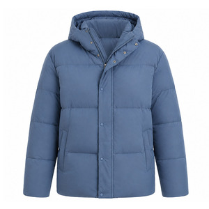 Custom Men's Hooded Puffer <b>Jacket</b> Waterproof Winter Style Padded <b>Jacket</b> OEM ODM <b>Lightweight</b> Insulated <b>Jacket</b> Manufacture - Product Image 1