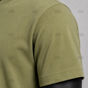 เสื้อยืดผู้ชายผ้าฝ้าย แขนสั้น แห้งเร็ว ระบายอากาศดี ทรงปกติ ยืดหยุ่น ชุดกีฬา สีพื้น ปักลายได้ตามสั่ง สวมใส่สบาย - Product Image 6