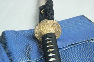 Katana japonais en acier carbone fait main avec manche en bois, lame droite, qualité industrielle, OEM, garantie 3 ans - Product Image 2