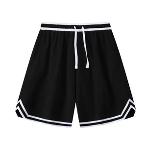 Shorts vintage streetwear pour hommes, unis, effet délavé, au-dessus du genou, en molleton de coton doux, taille à cordon de serrage, fabricant OEM AI-SH-21 - Product Image 2