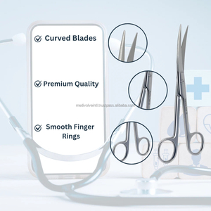 Tijeras Quirúrgicas de 6.5 Pulgadas, Curvas, Afiladas, de Acero Inoxidable, Duraderas, con Certificación CE, Proveedor Mayorista OEM ODM - Product Image 5